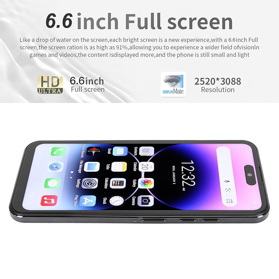 スマートフォン本体 mg Amazon | I14pro Max ロック解除携帯電話、Android 用 HD 6.6